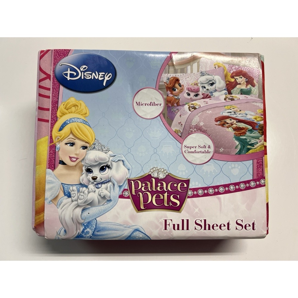 Disney Princess Sheets Set Disney Palace Pets Bedding  Full NEW